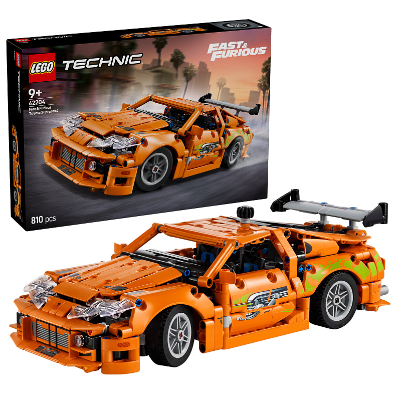 LEGO® Technic Fast and Furious Toyota Supra MK4, avtomobil komplet za sestavljanje modela 42204