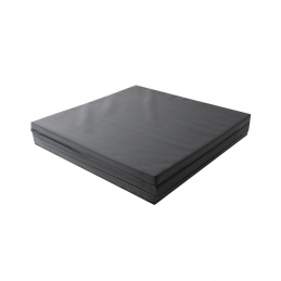 Aga Zložljiva blazina 180x60x3 cm Črna