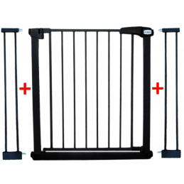 BRANKA ZABEZPEČEVALNA S2 ČRNA za stopnice, vrata 79-105 cm raztezna zaščitna