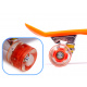 Aga Frisbee rolka za skateboard LED oranžna