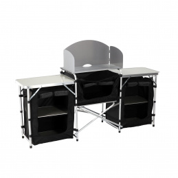 Aga Zložljiva kamping miza z odlagalnim prostorom