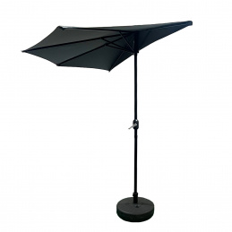 Aga Polkrožni senčnik CLASSIC 270 cm Temno siv