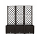 Aga Vrtni korito s pergolo 120x40x135 cm Rjavo