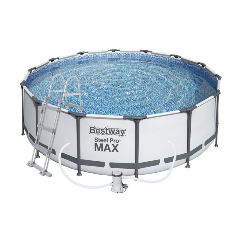 Bestway Steel Pro Max 3,66 x 1 m + Kartušna filtracija + lestev 56418