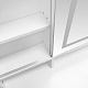Aga Toaletna mizica z ogledalom in LED-osvetlitvijo + tabure MRDT30 bela