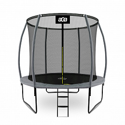 Aga SPORT EXCLUSIVE Trampolin 250 cm Siva + zaščitna mreža + lestev