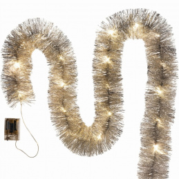 Srebrna LED božična veriga