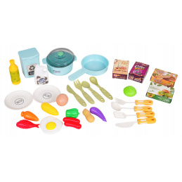 Modra kuhinja s funkcijo luči in zvoka + dodatki