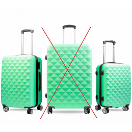 Aga Travel Komplet potovalnih kovčkov vel. M+S turkizna 6CZ023 - II. KAKOVOST