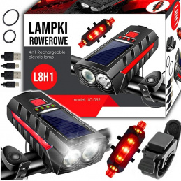 L8H1 SOLARNA KOLESARSKA SVETILKA ZA KRMILO+ZADAJ