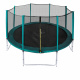 Aga SPORT PRO Trampolin 366 cm Temno Zelena + zaščitna mreža