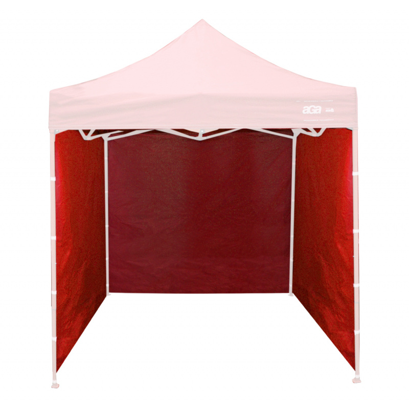 Aga Stranice za prodajni kiosk 2x2m Rdeča