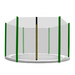 Aga Zaščitna mreža 400 cm za 6 palic Črna mreža / Temno zelena
