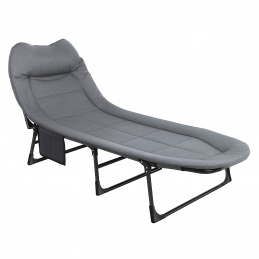 Aga Zložljiva kamp postelja Siva