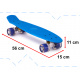Aga Frisbee rolka za skateboard LED modra