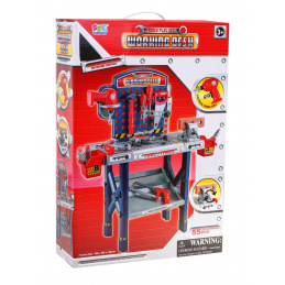 Velika delavnica za otroke 3+ Miza za orodje 55 el. + Električni izvijač + Interaktivne funkcije