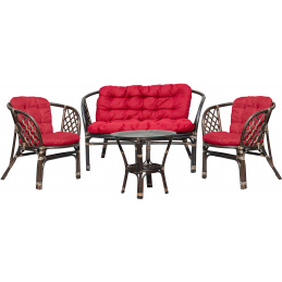 Aga Ratanova garnitura BAHAMA Choco Dark Red