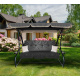 Aga Vrtna gugalnica 2v1 GRANDLUX XXL Temno siva