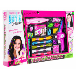 Komplet kroglic in zapestnic za lase za otroke 5+ Stroji za pletenje + dodatki