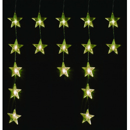 Linder Exclusiv Božični svetlobni zaves Zvezde 40 LED Topla bela