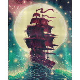 Set diamantne mozaike 40x50cm Čez valove