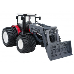 Traktor + Buldožer R/C 1:24 Rdeč