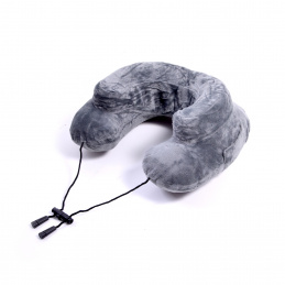 Aga Napihljiv potovalni vzglavnik Sivi