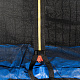 Aga SPORT PRO Trampolin 400 cm Modra + zaščitna mreža + lestev + žep za čevlje