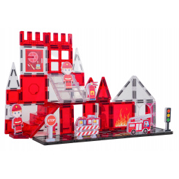 Set magnetnih kock Gasilska enota 48 kos.