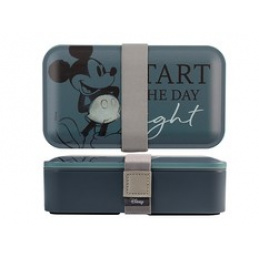 Bento škatla / Škatla za kosilo s priborom 12m+ LULABI Mickey Blogger