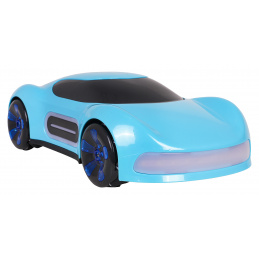 Vozilo s funkcijo dima, ki ga upravljate z daljinskim upravljalnikom in modro uro