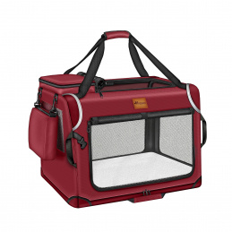 Tresko Zaboj za pse in mačke 92x63x63 cm Rdeča