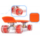 Aga Frisbee rolka za skateboard LED oranžna