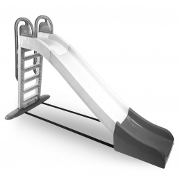Doloni Tobogan z ročajem 243 cm Belo-siva