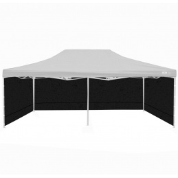Aga Stranice za prodajni kiosk 3x6m Črna