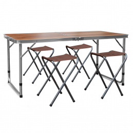 Aga Kamping komplet zložljiv Rjav