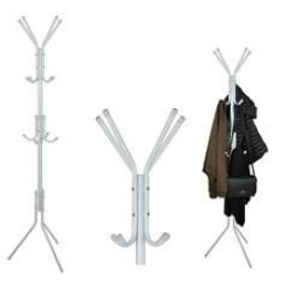 Stoječe obešalo 175 x 42 cm Belo ISO 5342