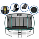 Aga SPORT EXCLUSIVE Trampolin 366 cm Temno zelena + zaščitna mreža + lestev