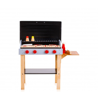 Aga4kids Otroški leseni žar BBQ GRILL