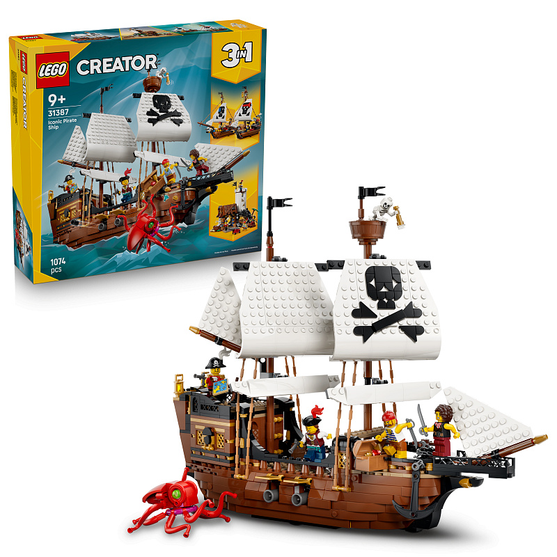 LEGO® Creator 3 v 1 Ikonična gusarska ladja 31387