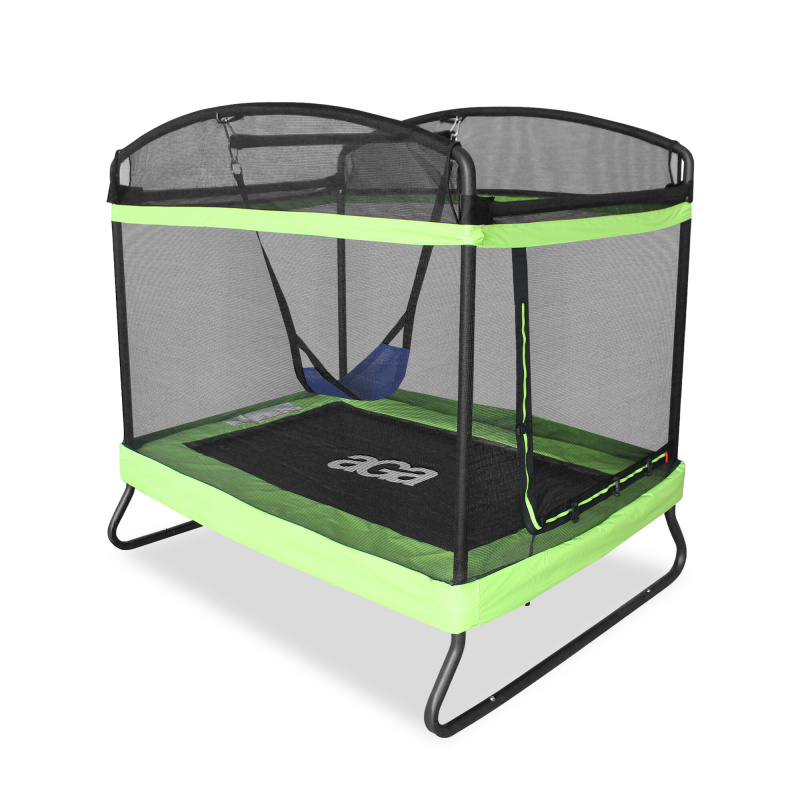 Aga Pravokotna trampolina 122x183 cm Svetlo zelena
