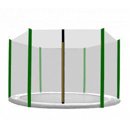 Aga Zaščitna mreža 250 cm za 6 palic Črna mreža / Temno zelena