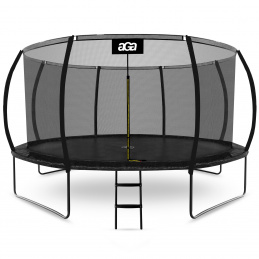 Aga SPORT EXCLUSIVE Trampolin 430 cm Črna + zaščitna mreža + lestev
