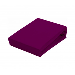 Aga Prostěradlo JERSEY 90x200 cm  Barva prostěradla: Tmavě fialová 2DAZ662 - II. JAKOST