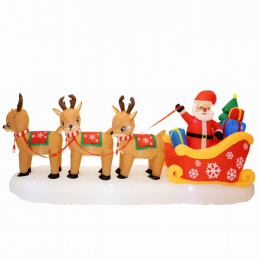 Napihljiv Miklavž na saneh dekoracija