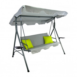 Aga Vrtna gugalnica 170x118x153 cm Siva