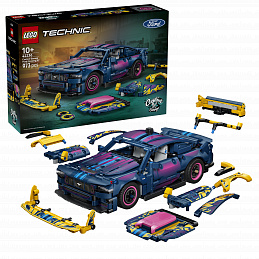 LEGO® Technic 42236 Avtomehanična delavnica za prilagoditve – Avtomobil Ford Mustang GT