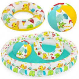 Bestway Nemo set - bazen+žoga+obroč 122cm 51124
