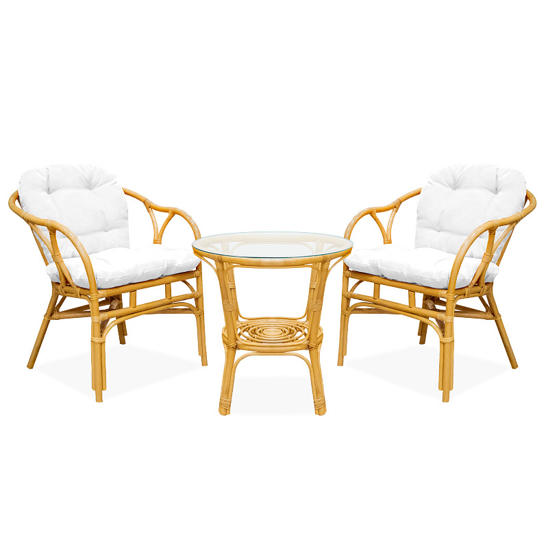 Aga Ratanova garnitura SITA Svetlo rjava/Bela -II. KAKOVOST