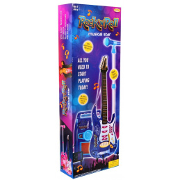 Kitara s pripomočki za otroke 6+ Roza glasbeni set Ojačevalec + mikrofon